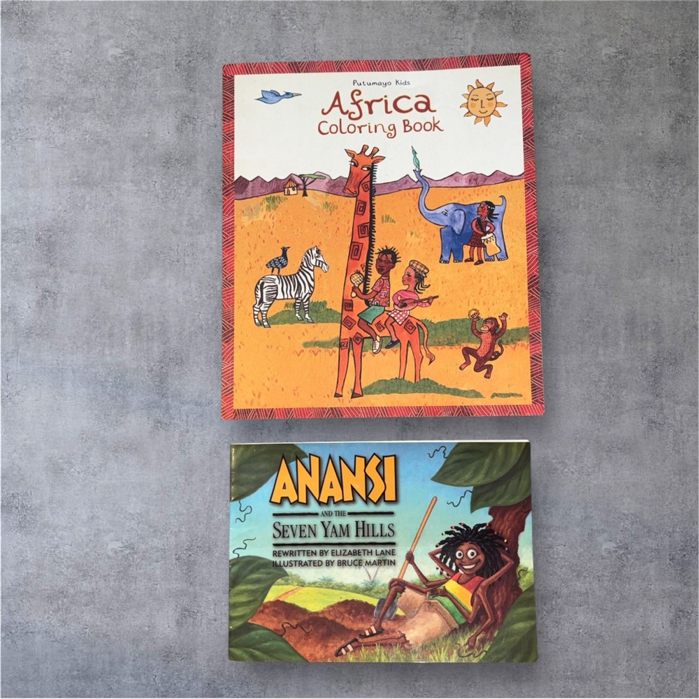 African coloring and children books.
